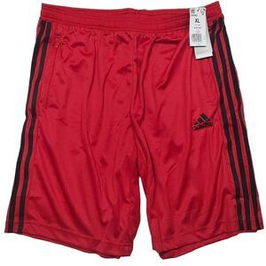 Adidas Aeroready Black Red Stripe Logo Shorts XL -K